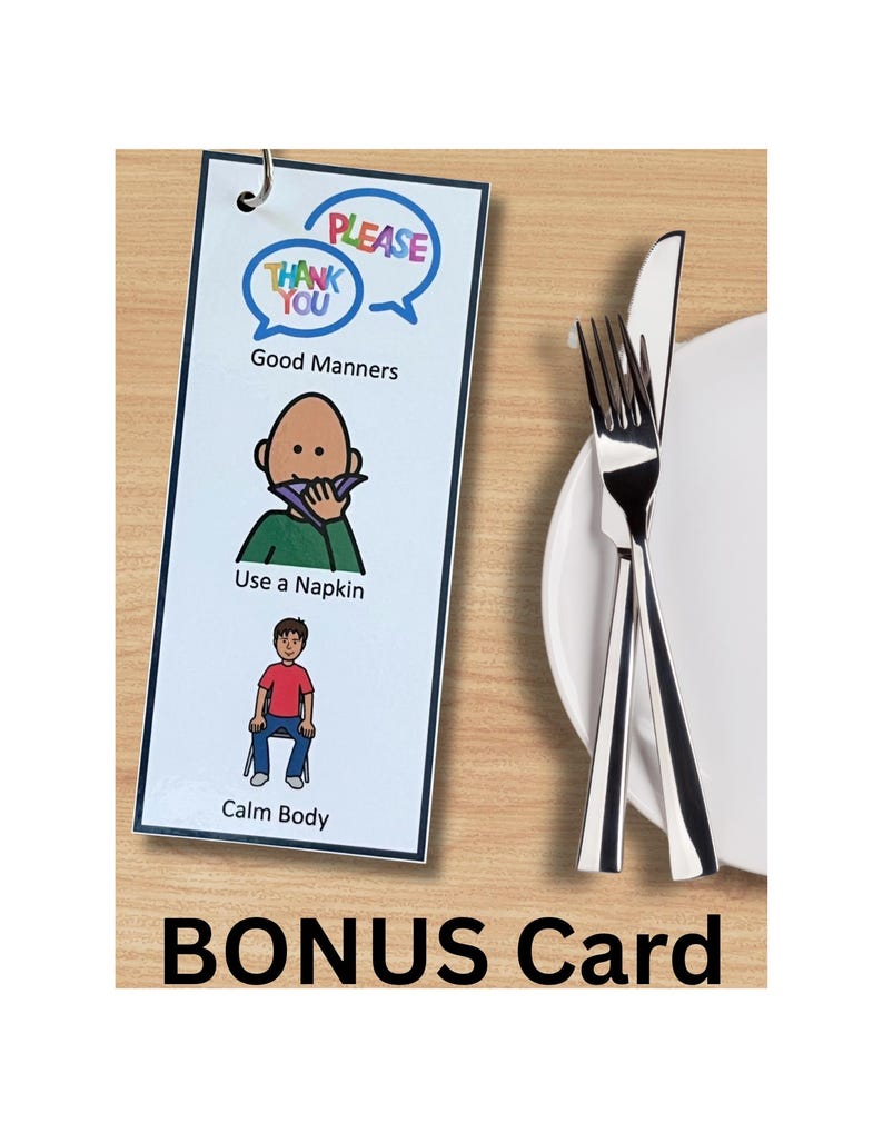 Restaurant Visual Aid Support Booklet - Etsy