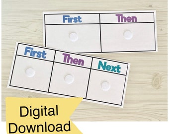 First and Then charts digital download