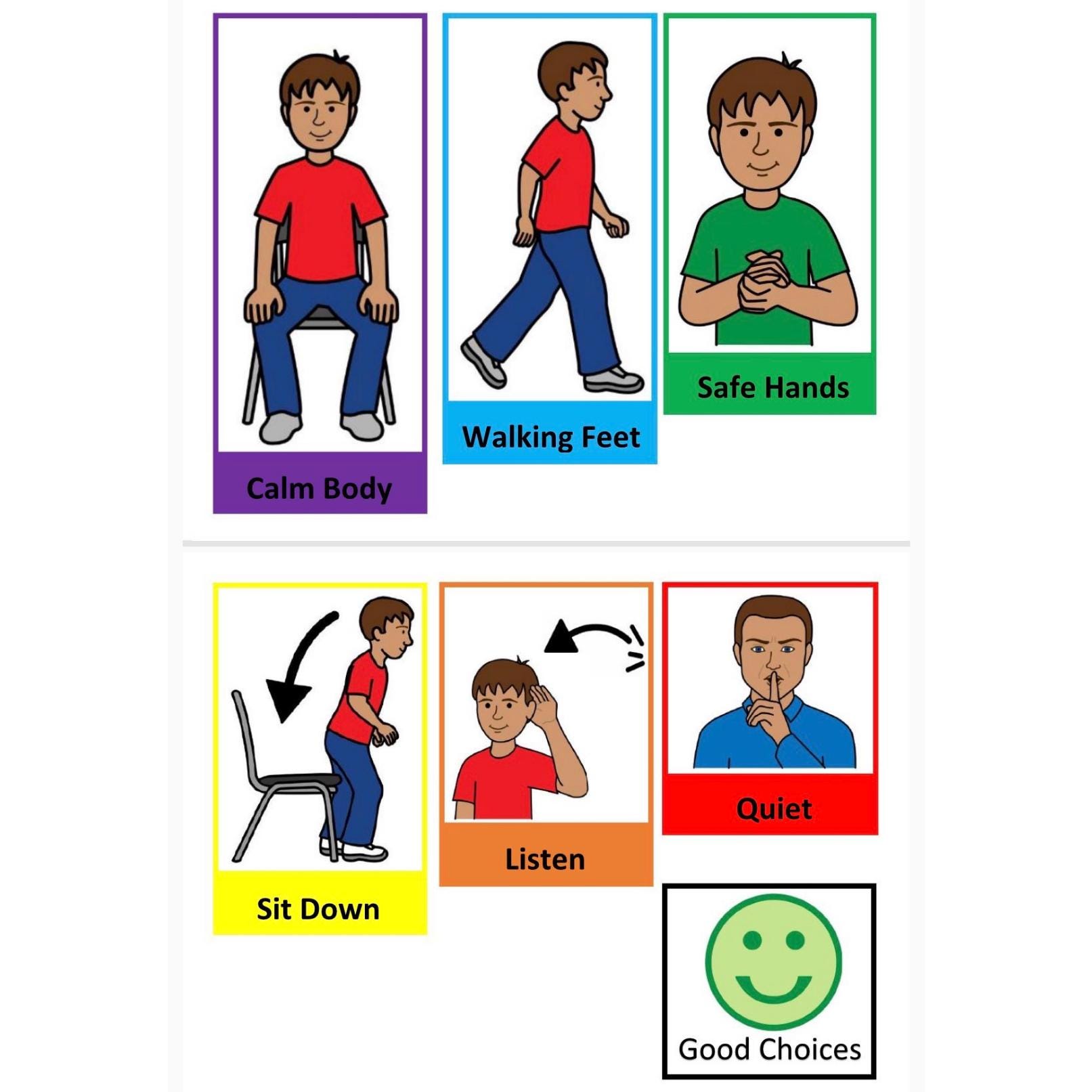 Good Choices- Visual Aid Support Booklet- Boy or Girl - Etsy