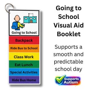 Visueller Stundenplan für die Schule – Tagesablaufkarten | Gebrauchsfertiges Daumenkino