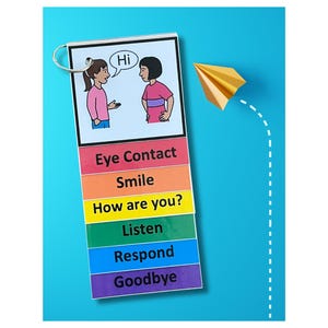Sociale vaardigheden- Hulpbron autisme- Gesprek- Ondersteuningsboekje visuele hulp- Communicatie jongen of meisje