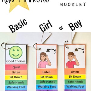 Make Good Choices Visual Aid Support booklet-Behavior Modification