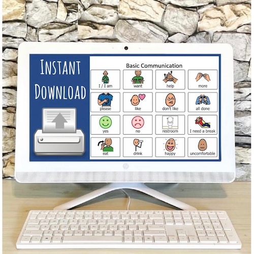 Printable Communication / VISUAL Board for Non-verbal Autism - Etsy
