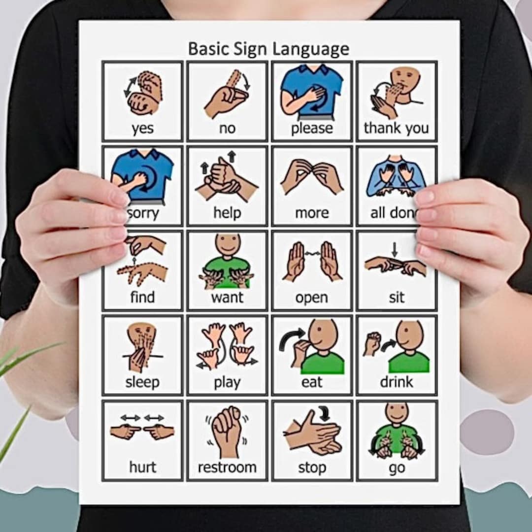 Basic Sign Language Phrases Chart Basic Sign Language Phrases Chart