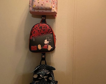 Glittery mini backpack/purse holder, display storage