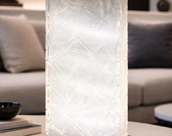 Frosted Prism Lamp – Contemporary Geometric Bedside Light