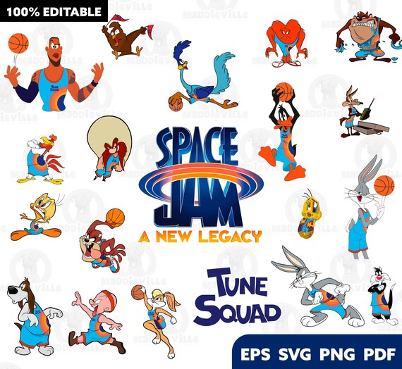 SPACE JAM 2 Eps Png Pdf Svg Clipart Digital Printable Etsy