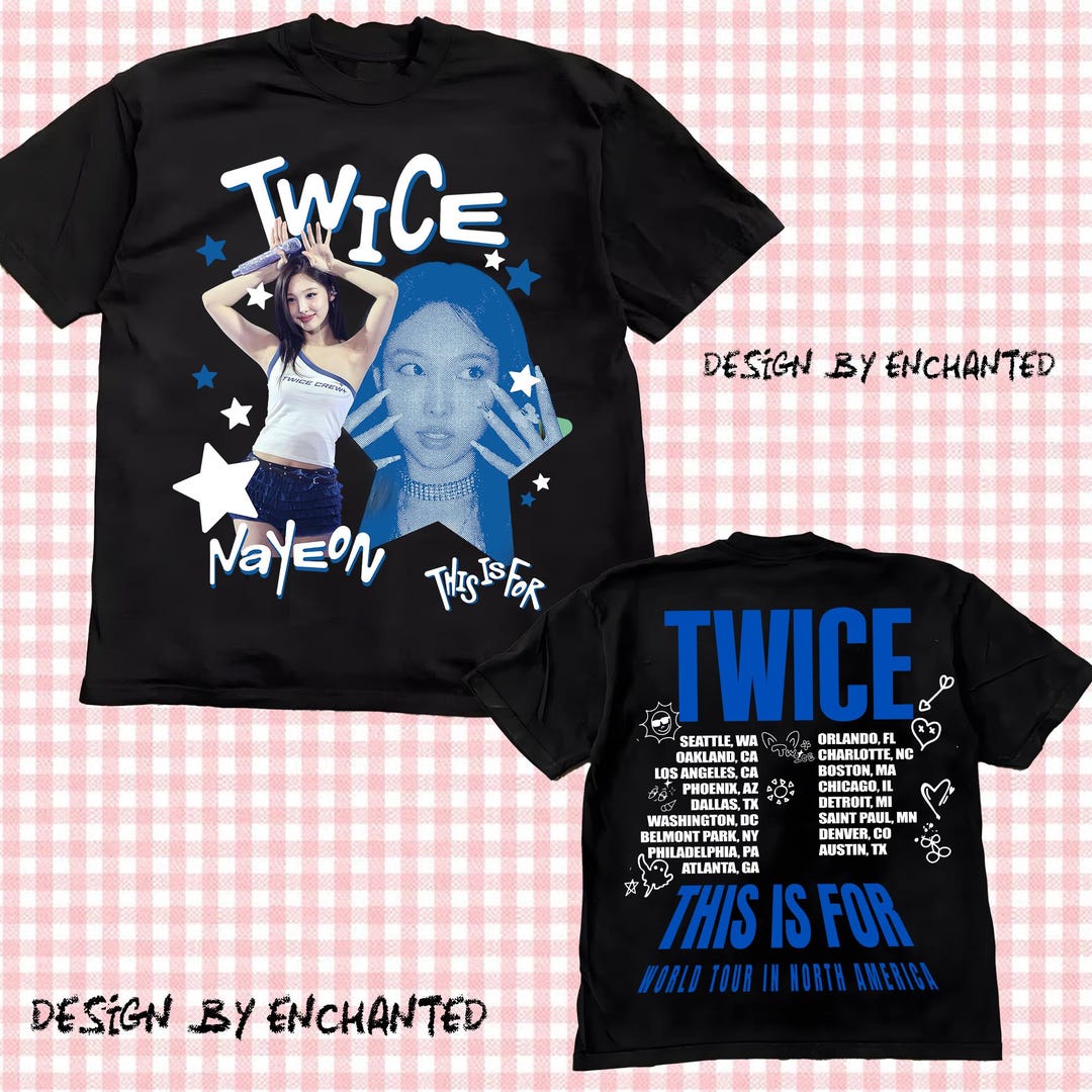 TWICE THIS IS FOR WORLD TOUR Tシャツ　ナヨン Twice Nayeon This is for Shirt, Twice This is for World Tour Part