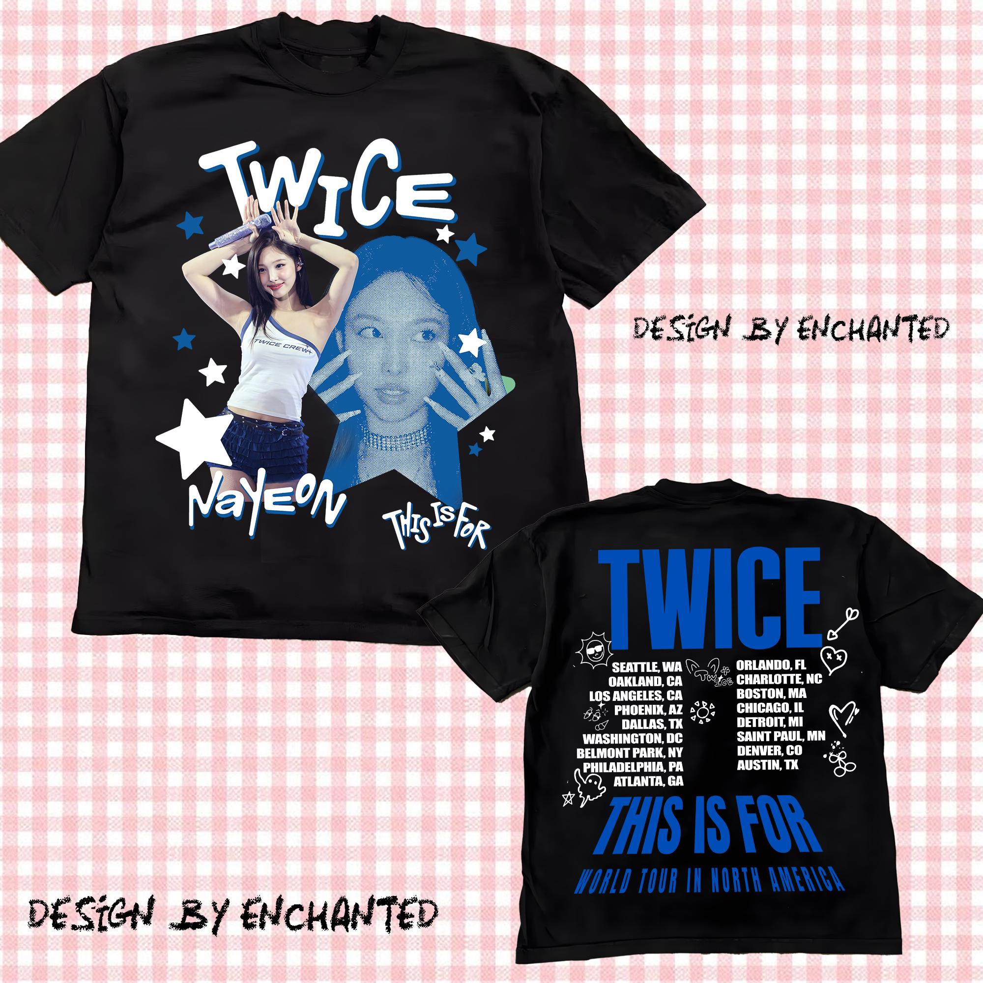 新品未開封 TWICE ツアー Tシャツ NAYEON Lサイズ T-SHIRT〈BLACK〉【L】/ NAYEON / TWICE『THIS IS FOR』 – JYP JAPAN