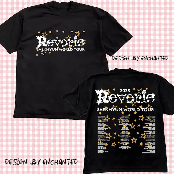 BE:FIRST World Tour 2025 Tシャツ　Sサイズ Baekhyun Reverie Tour 2025 Shirt, 2025 BAEKHYUN World Tour Shirt