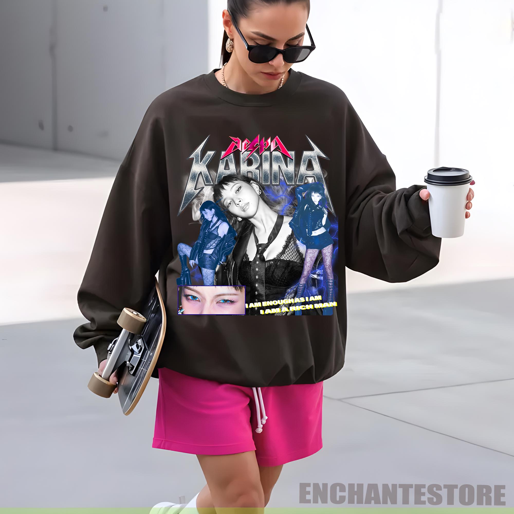 Aespa Karina Tshirt, Aespa Rich Man Shirt, I Am a Rich Man