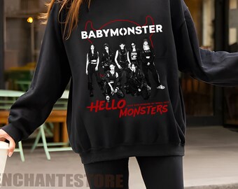 Amazon.com: XIJZIUJEIZ Babymonster Drip Logo T-Shirts Hello