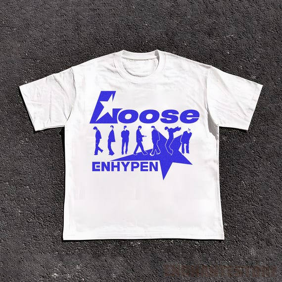 Retro Enhypen Loose T-shirt, Enhypen Walk the Line World