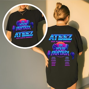 Retro Ateez 2025 World Tour in Your Fantasy Shirt, Ateez World Tour 2025 in North America Hoodie, ATEEZ Golden Hour Part 3 Shirt, Lemon Drop