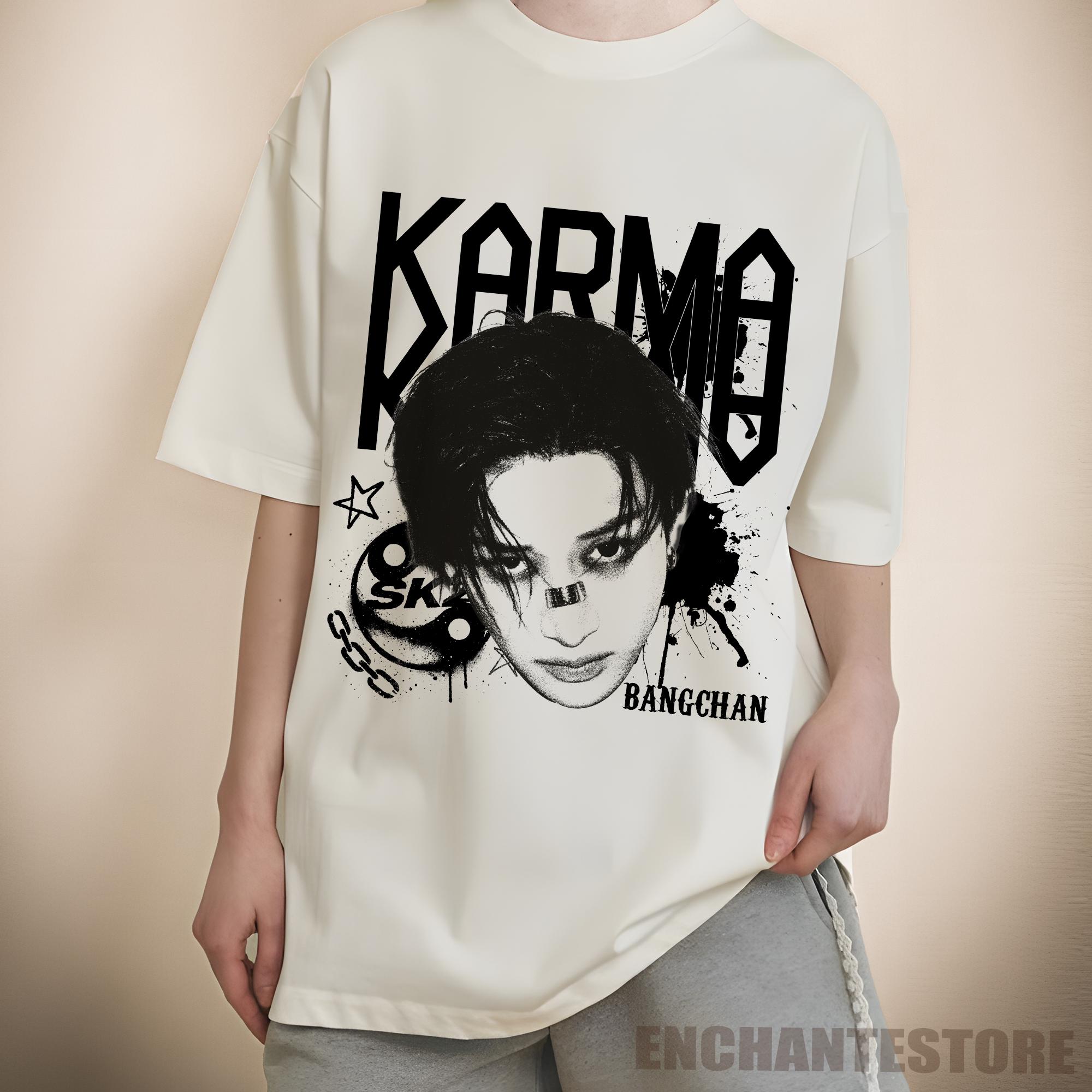 Retro Stray Kids Bangchan Karma Shirt, SKZ Karma Sweatshirt, Stray