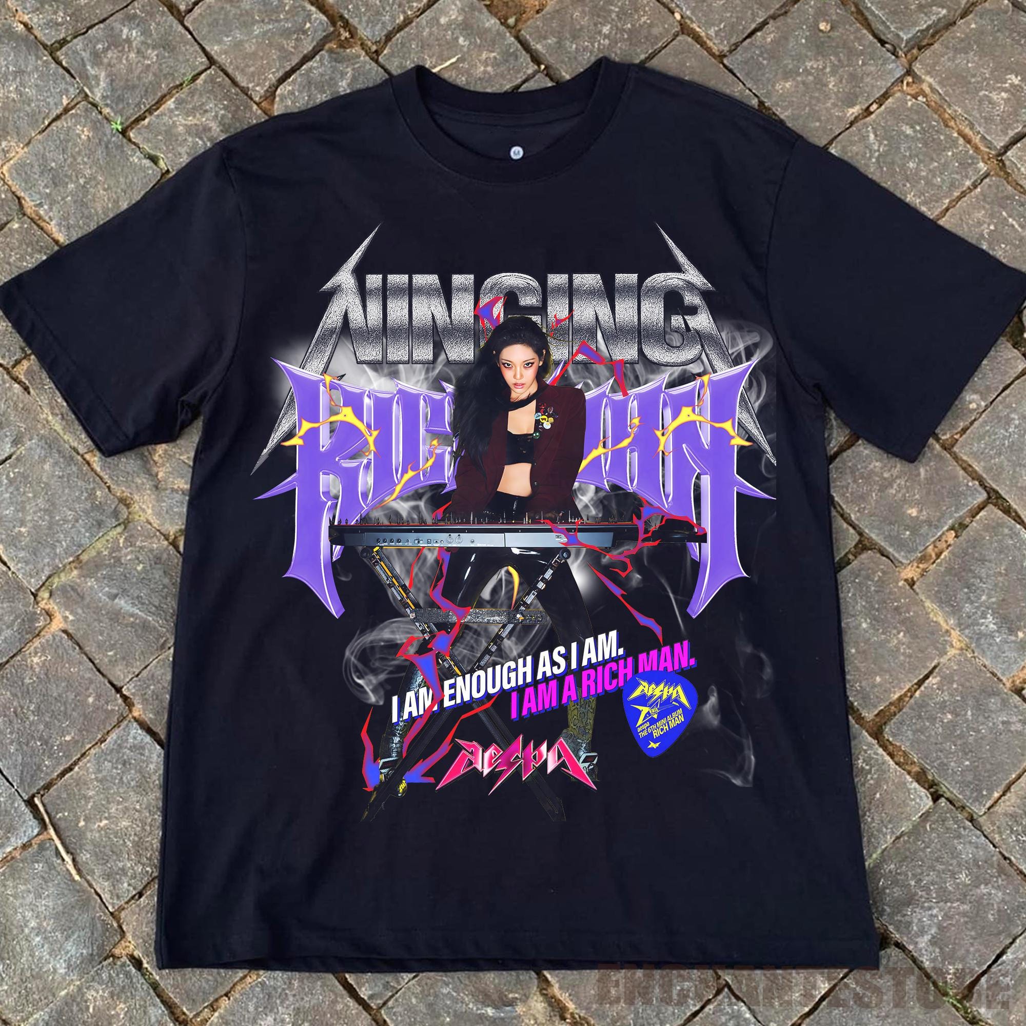 【新品未開封】aespa tシャツ short ウィンター richman aespa リッチマン Tシャツ ウィンター 新品未開封】aespa t