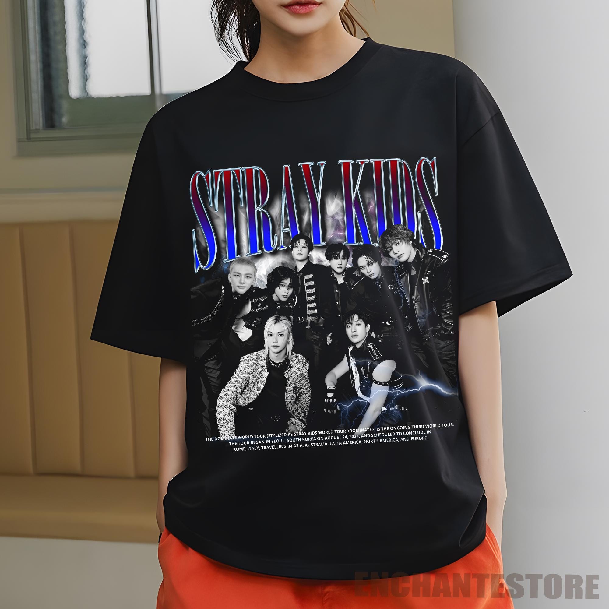 Stray Kids Vintage 90s Bootleg T-shirt, Retro Stray Kids World