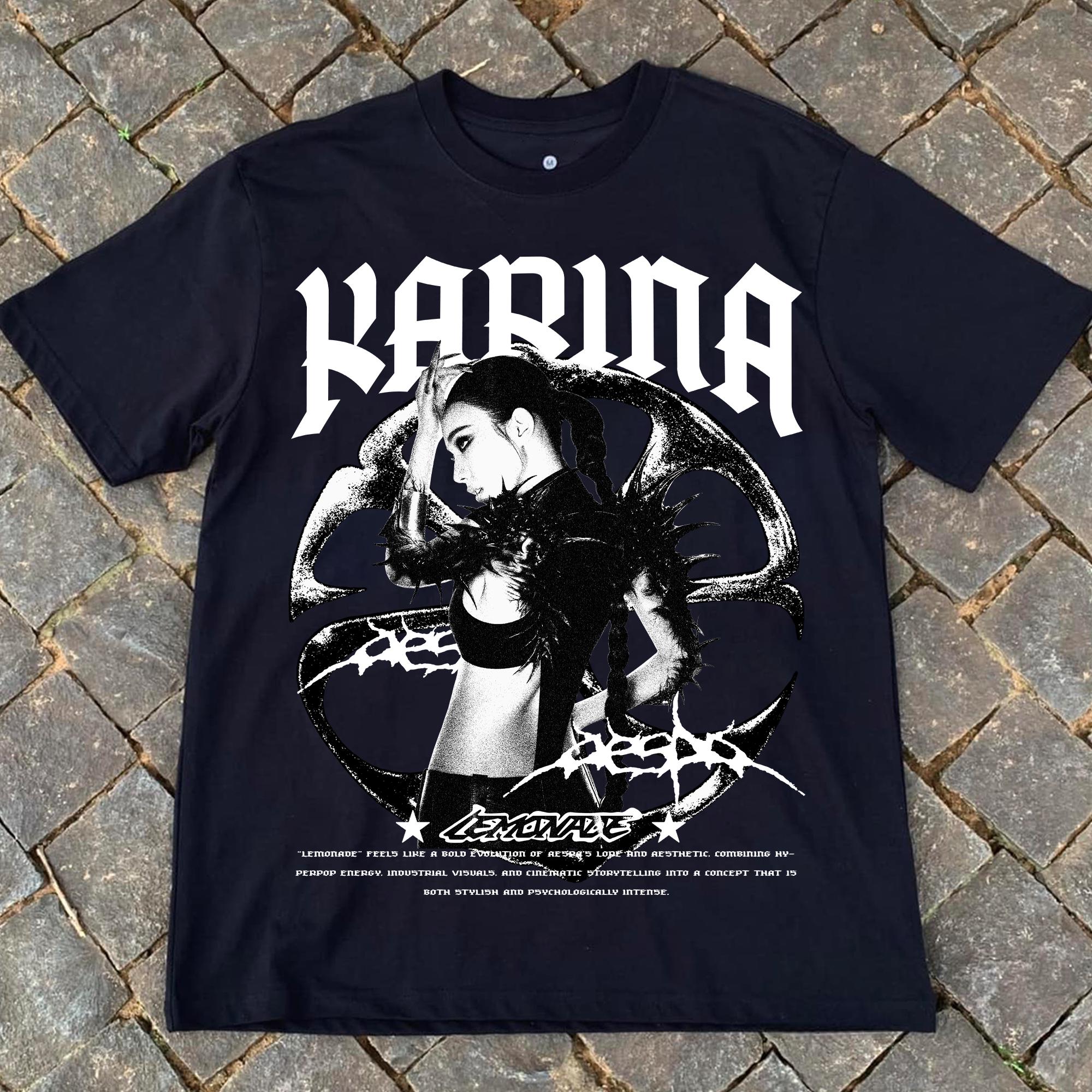 Retro Aespa Karina Lemonade Shirt, Aespa WDA Whole Different