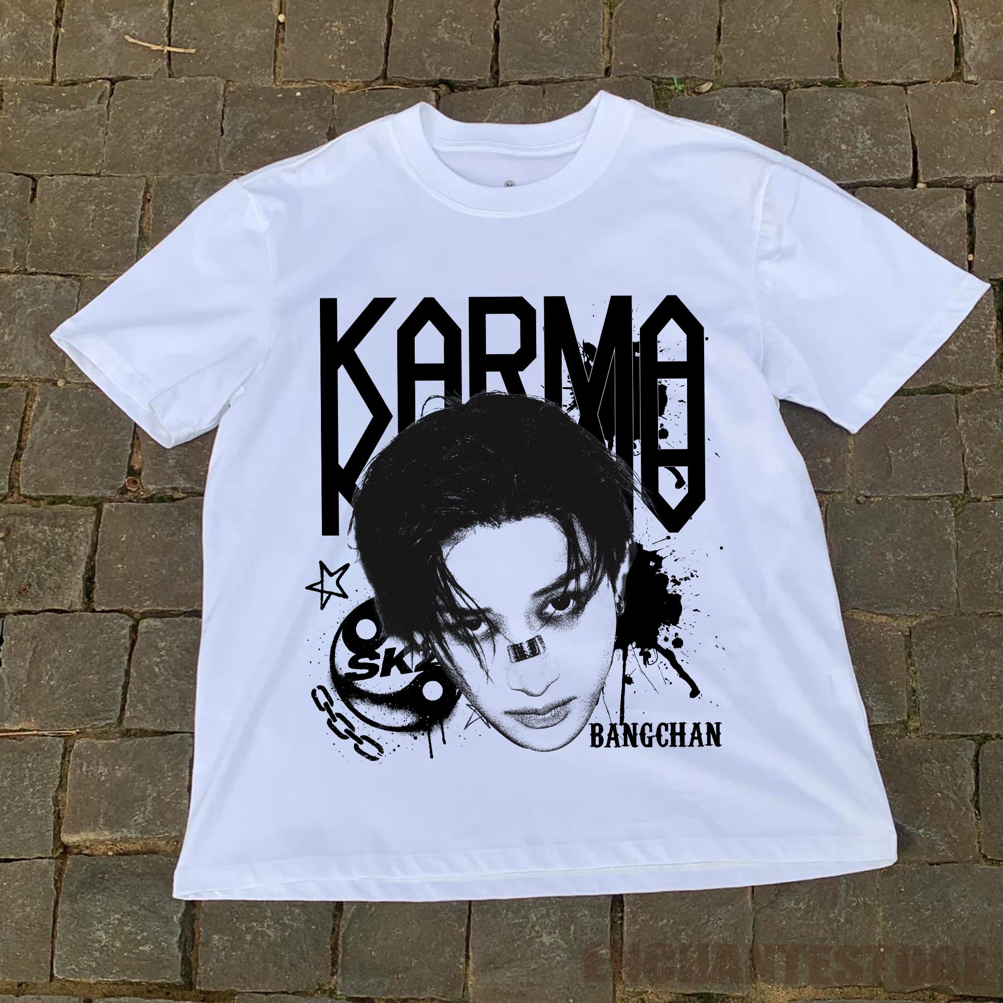 Retro Stray Kids Bangchan Karma Shirt, SKZ Karma Sweatshirt, Stray