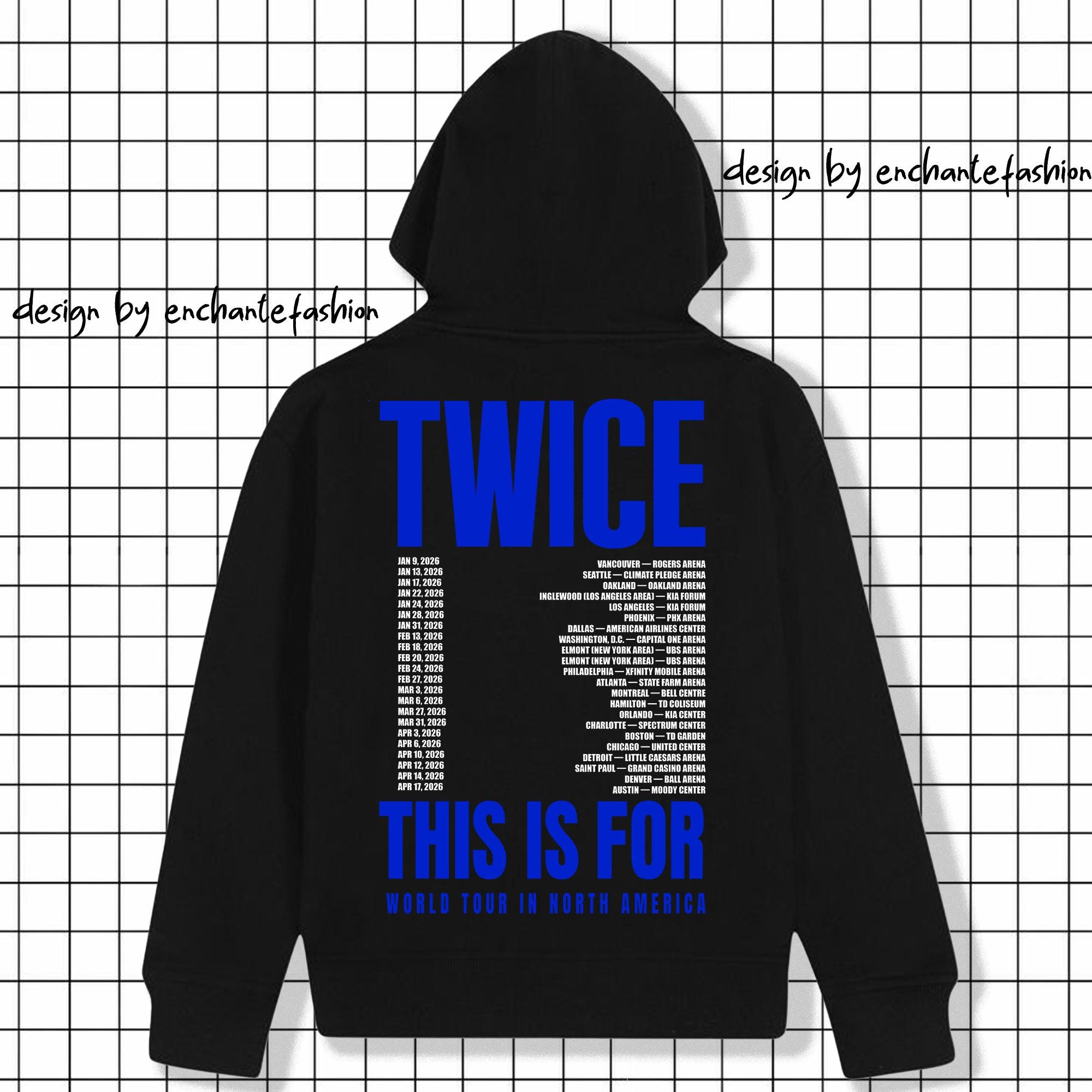 Twice This is for World Tour in US 2026 Zip Hoodie, This is for