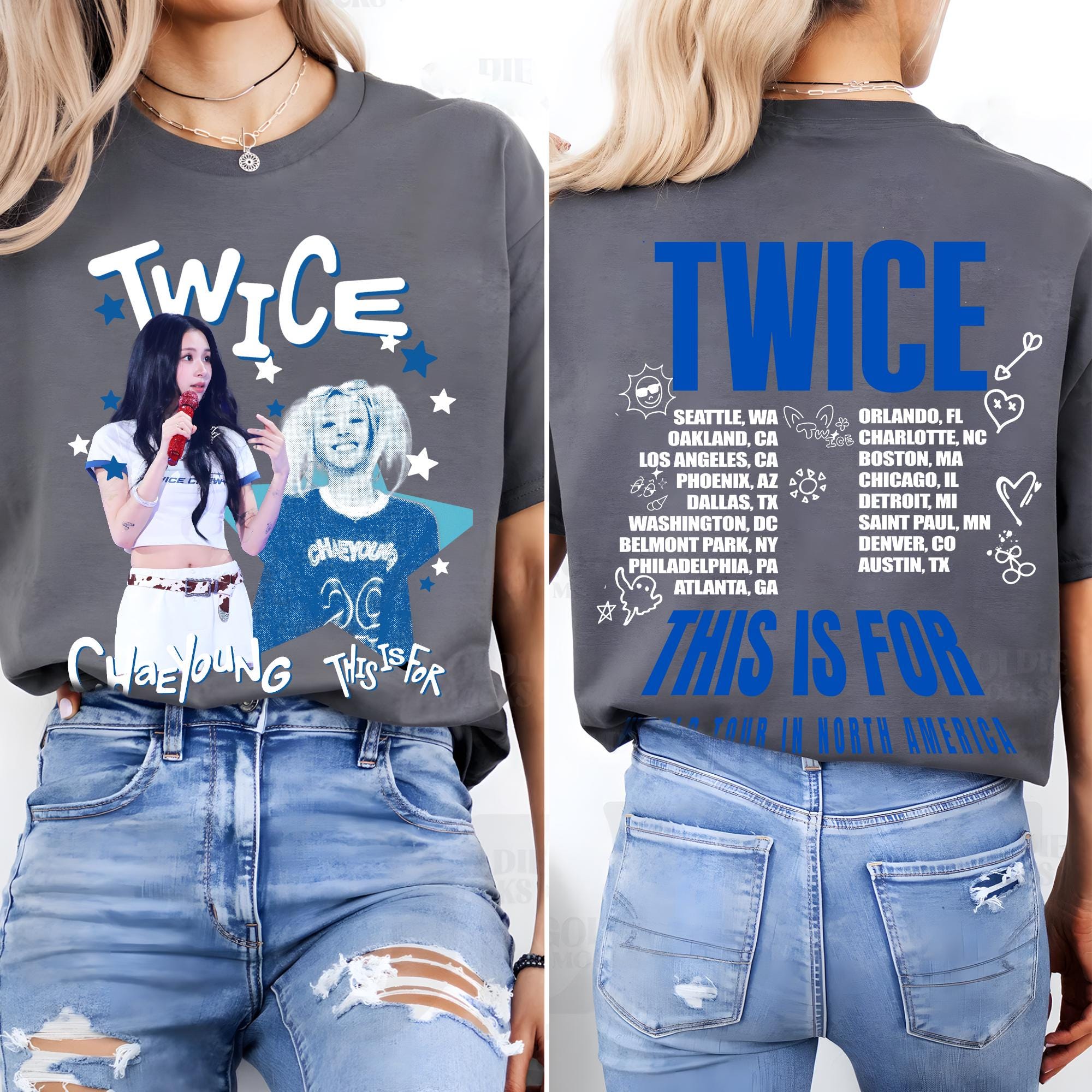 Twice Chaeyoung World Tour Shirt, Twice This is for World Tour