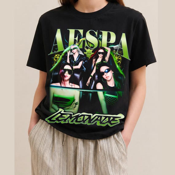 Retro Aespa Lemonade Shirt, Aespa Whole Different Animal T-shirt