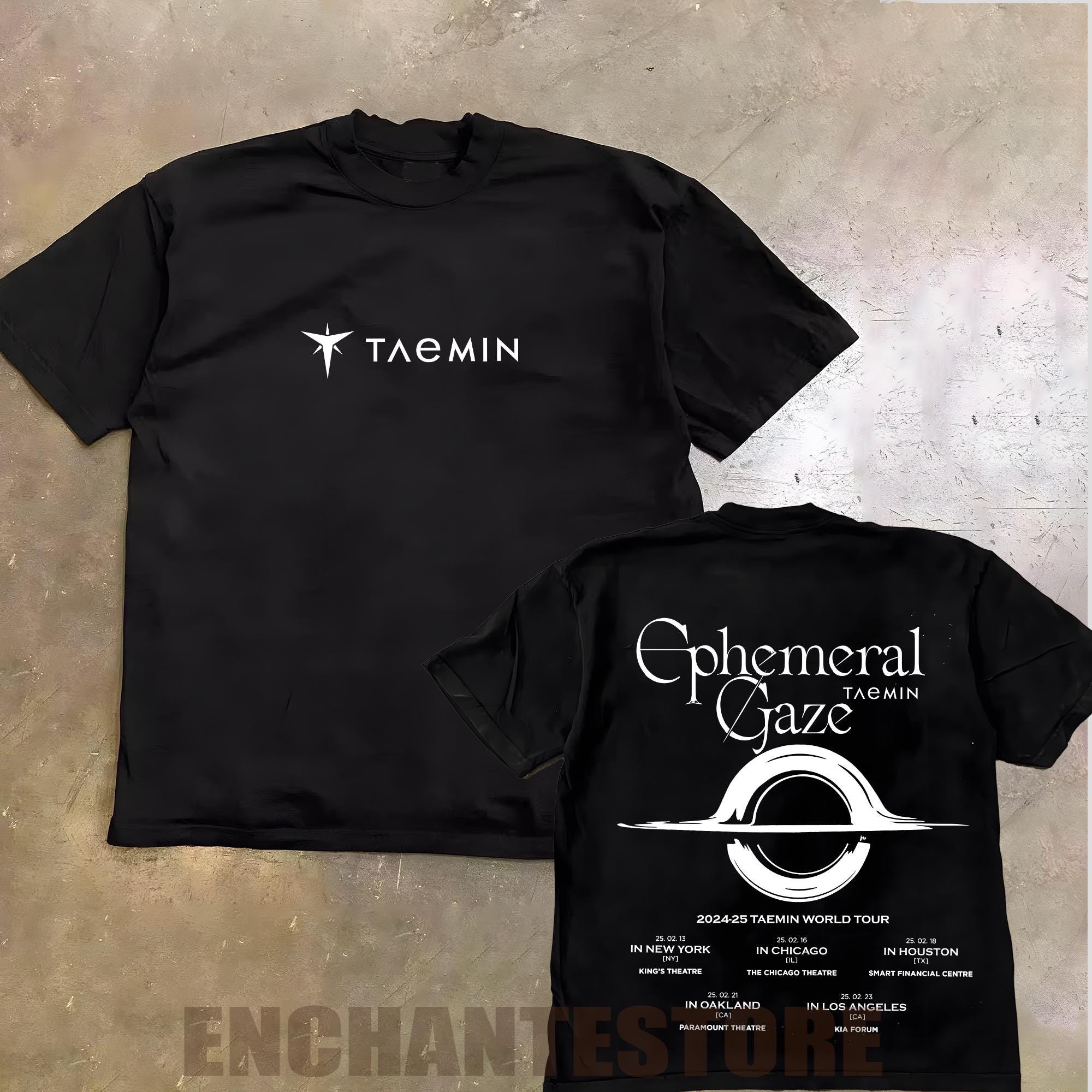 テミン　Tシャツ　日本限定　Ephemeral Gaze SHINee 1 Shinne Taemin Ephemeral Gaze Tour T-Shirt Unisex T-Shirt
