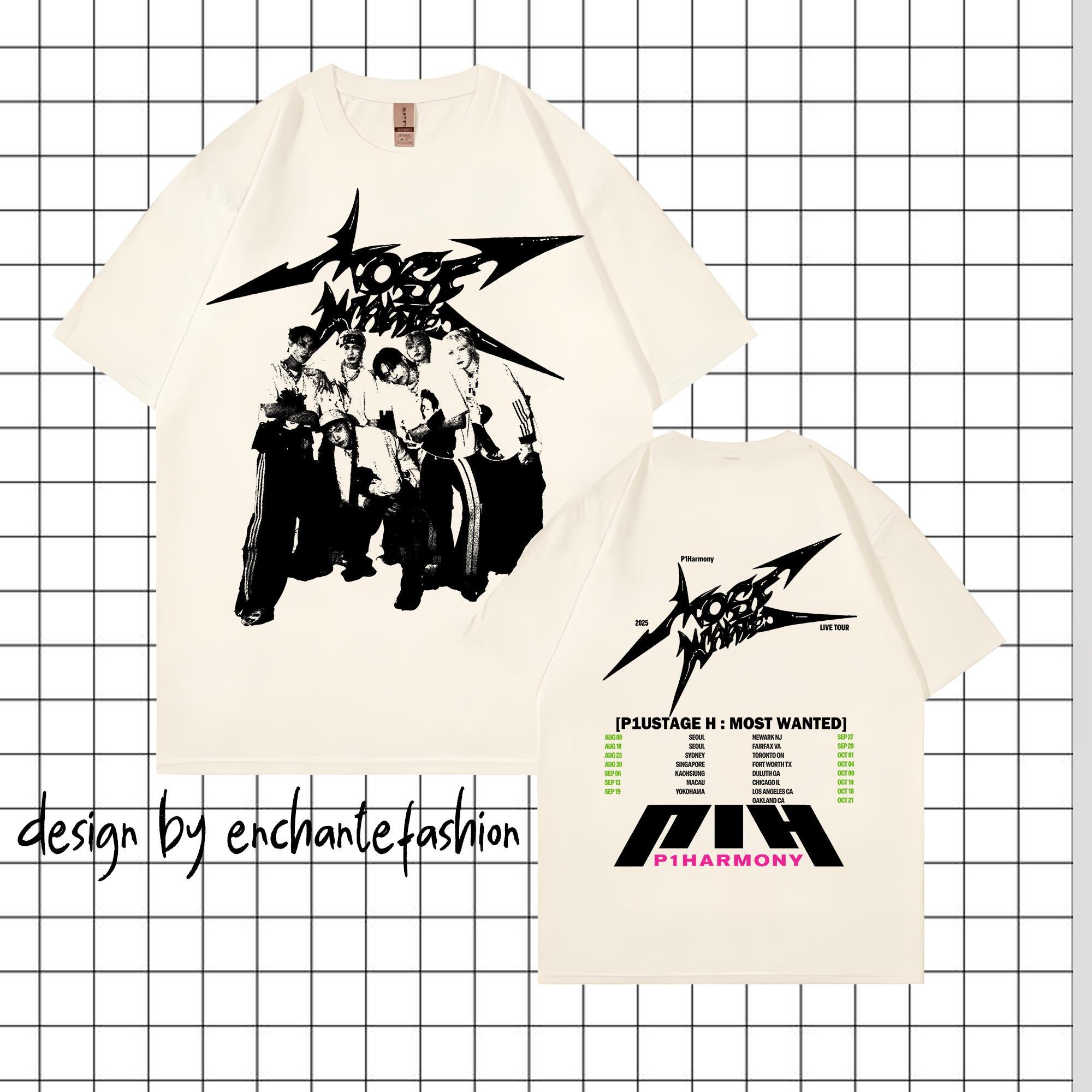 P1Harmony UTOP1A ツアー MD Tシャツ P1Harmony UTOP1A ツアー MD Tシャツ P1HARMONY - 2024