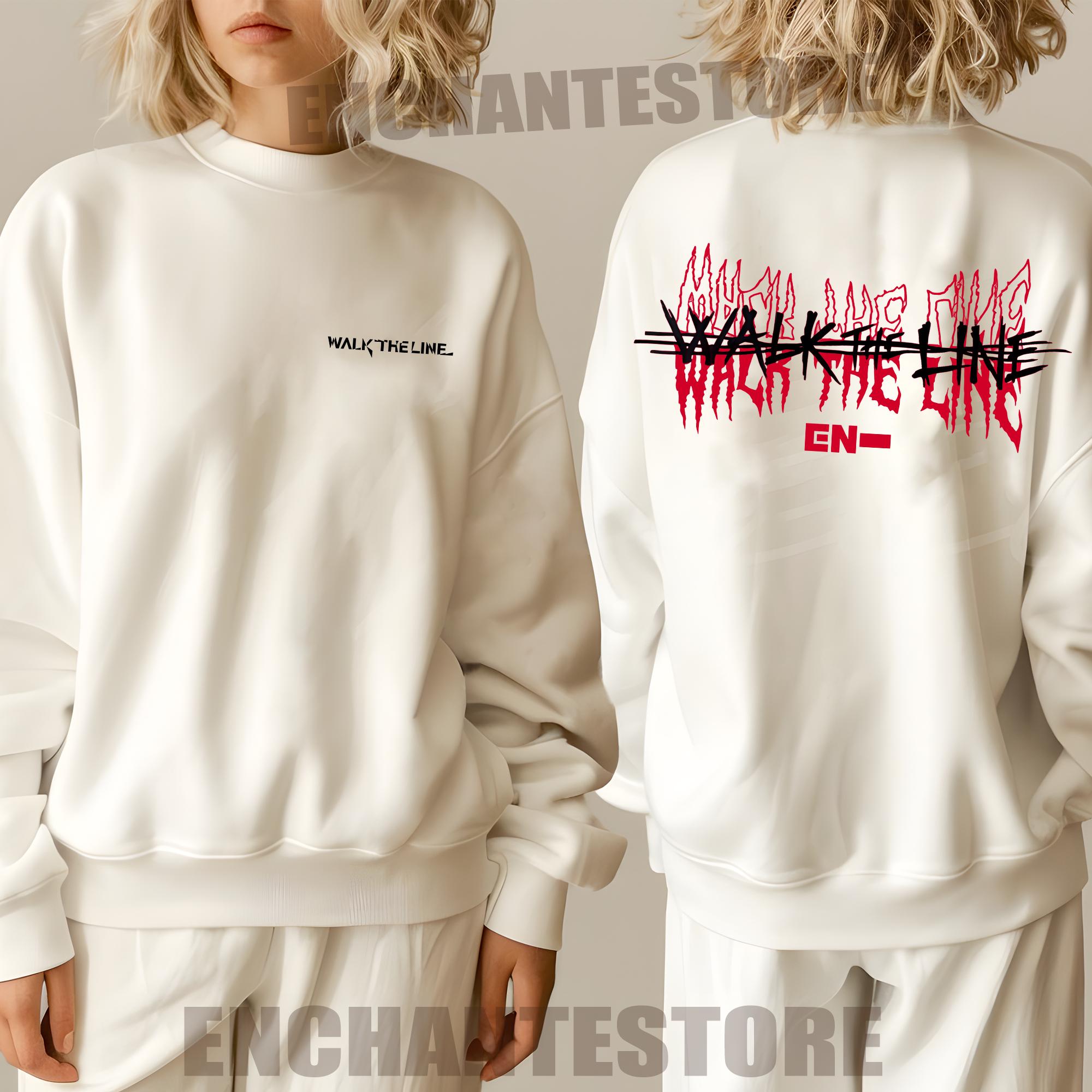 Retro Enhypen Walk the Line World Tour Hoodie, En Walk the Retro Enhypen Walk the Line World Tour Hoodie, En Walk the