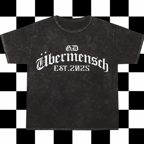 Gdragon Übermensch Tシャツ BLACK G-DRAGON 'ÜBERMENSCH 2025 World Tour' V.I.P Fan Merch T