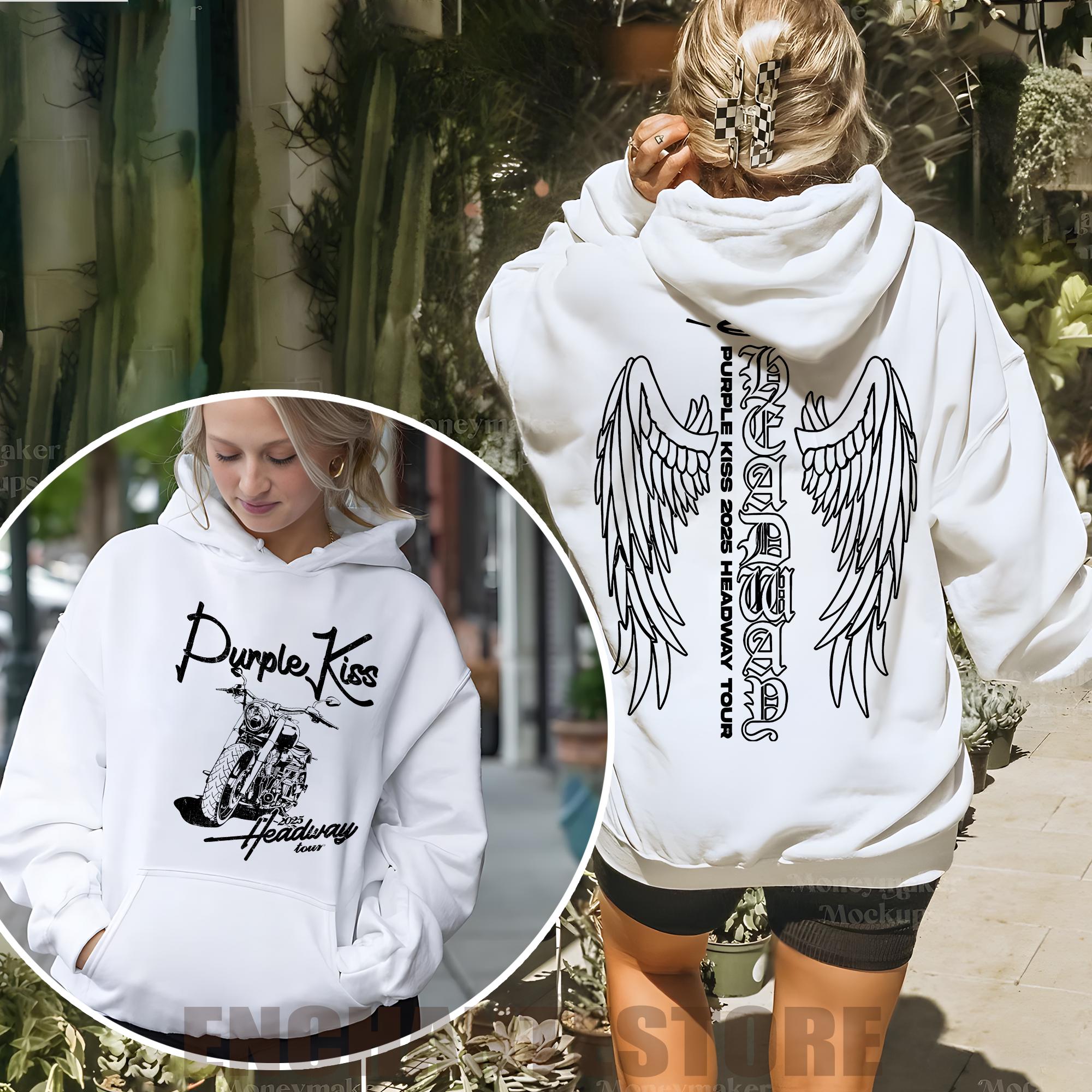 purple kiss パキ ライブグッズ パーカー Tシャツ タオル等 Purple Kiss Tshirt, Purple Kiss Headway Tour Shirt, Purple Kiss