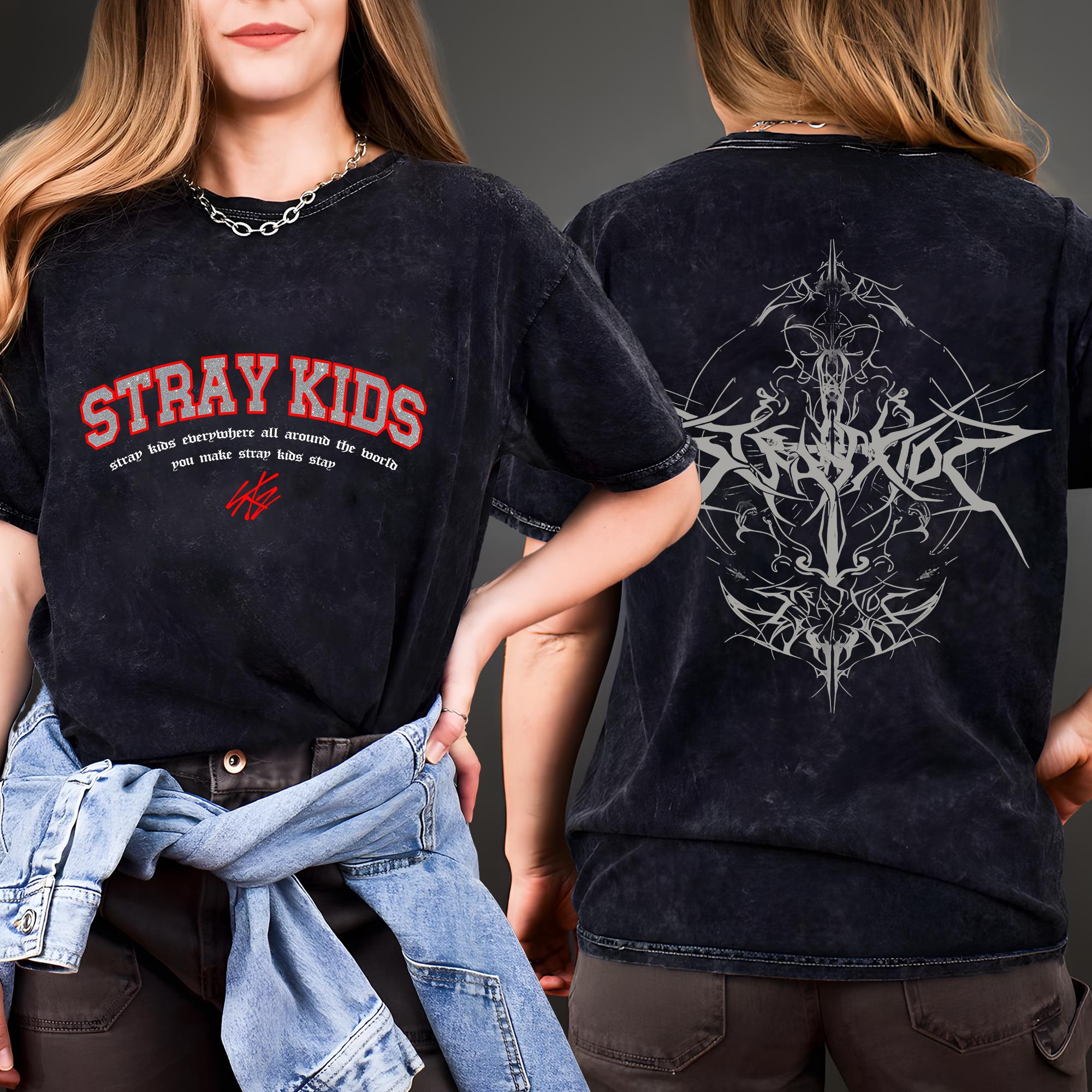 Stray Kids dominATE 北米グッズ メンバープリントTシャツM dominATE 北米 限定 メンバープリントTシャツM グッズ アメリカ