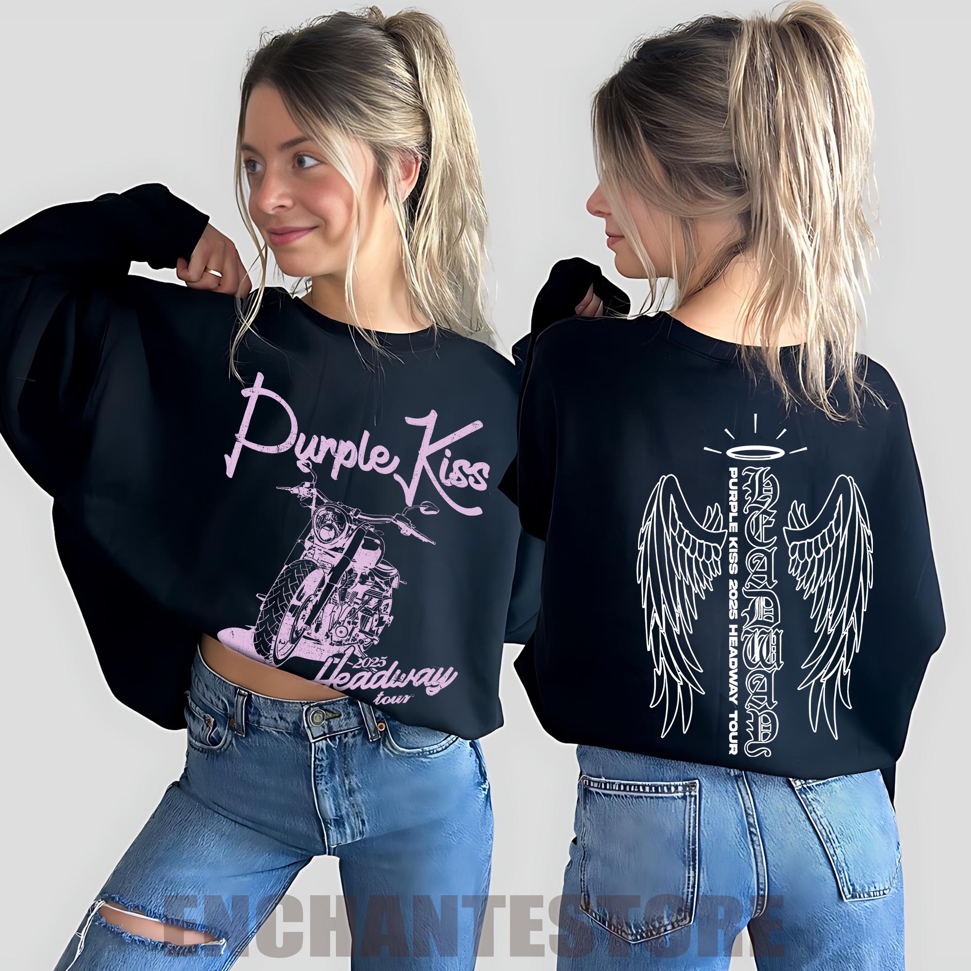 purple kiss パキ ライブグッズ パーカー Tシャツ タオル等 Purple Kiss Shirt, Purple Kiss Headway Tour Shirt, Purple Kiss