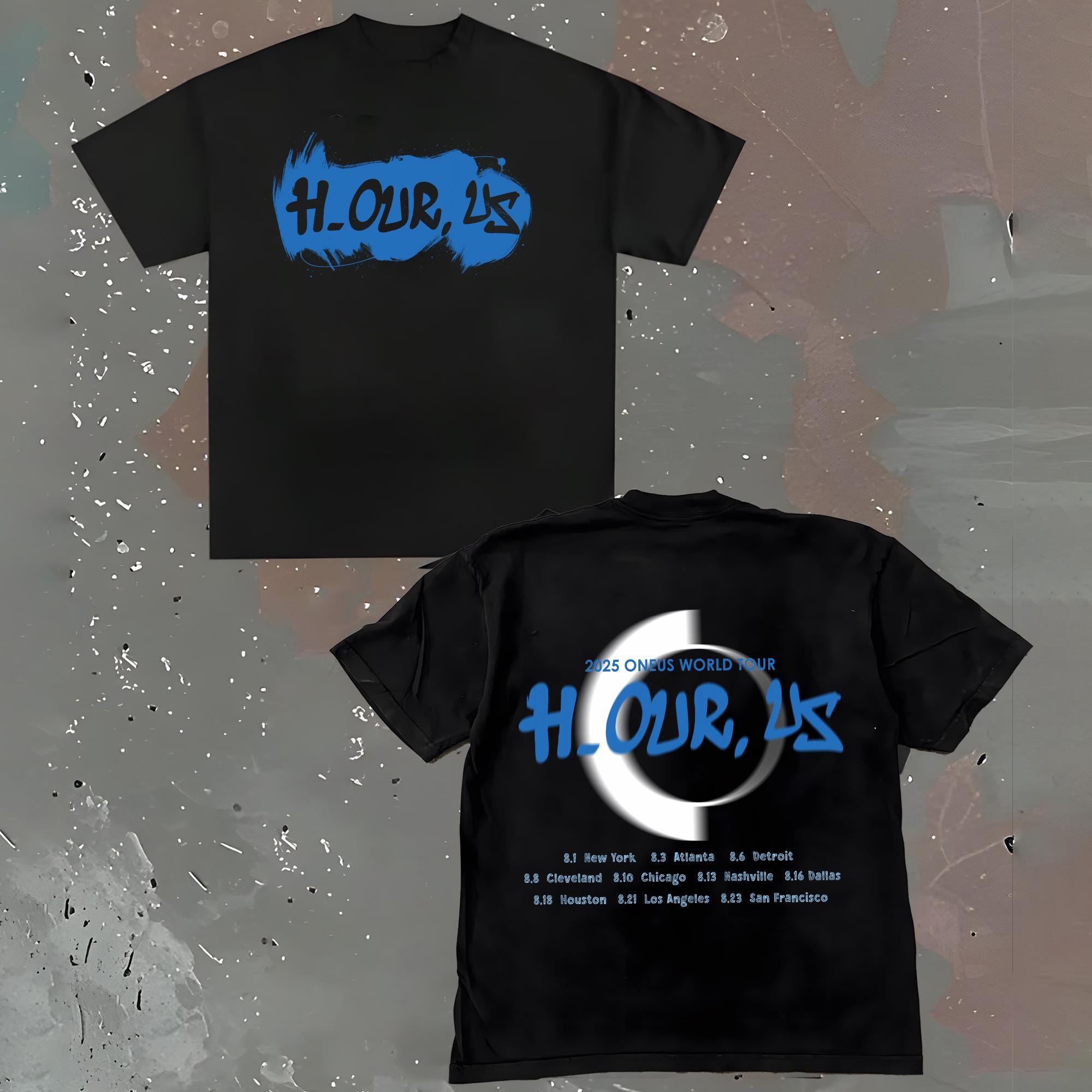 Oneus H Our Us World Tour Shirt, 2025 Oneus World Tour H_our,us
