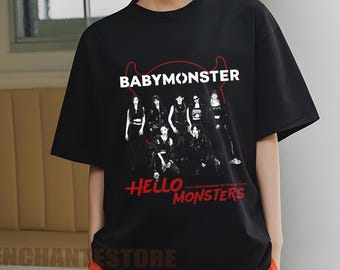 Retro Babymonster Shirt, Hello Monsters World Tour Merch