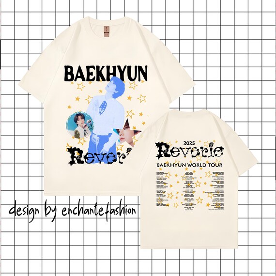 EXOベッキョン2025 BAEKHYUN Reverie ソウルコンTシャツ BAEKHYUN - [Reverie] 2025 WORLD TOUR OFFICIAL MD T-SHIRT