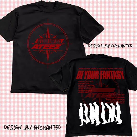 Retro Ateez 2025 World Tour in Your Fantasy Shirt, ATEEZ
