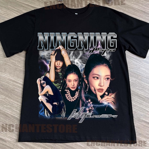 aespa Whiplash limited リミテッド Tシャツ ニンニン Retro Aespa Whiplash Ningning Shirt, Aespa Shirt, AESPA Synk