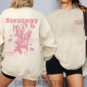Retro Twice Strategy Sweatshirt, TWICExMeganTheeStallion Shirt, TWICE Strategy Tracklist Hoodie, Twice Ready to Be World Tour Shirt, ONCE
