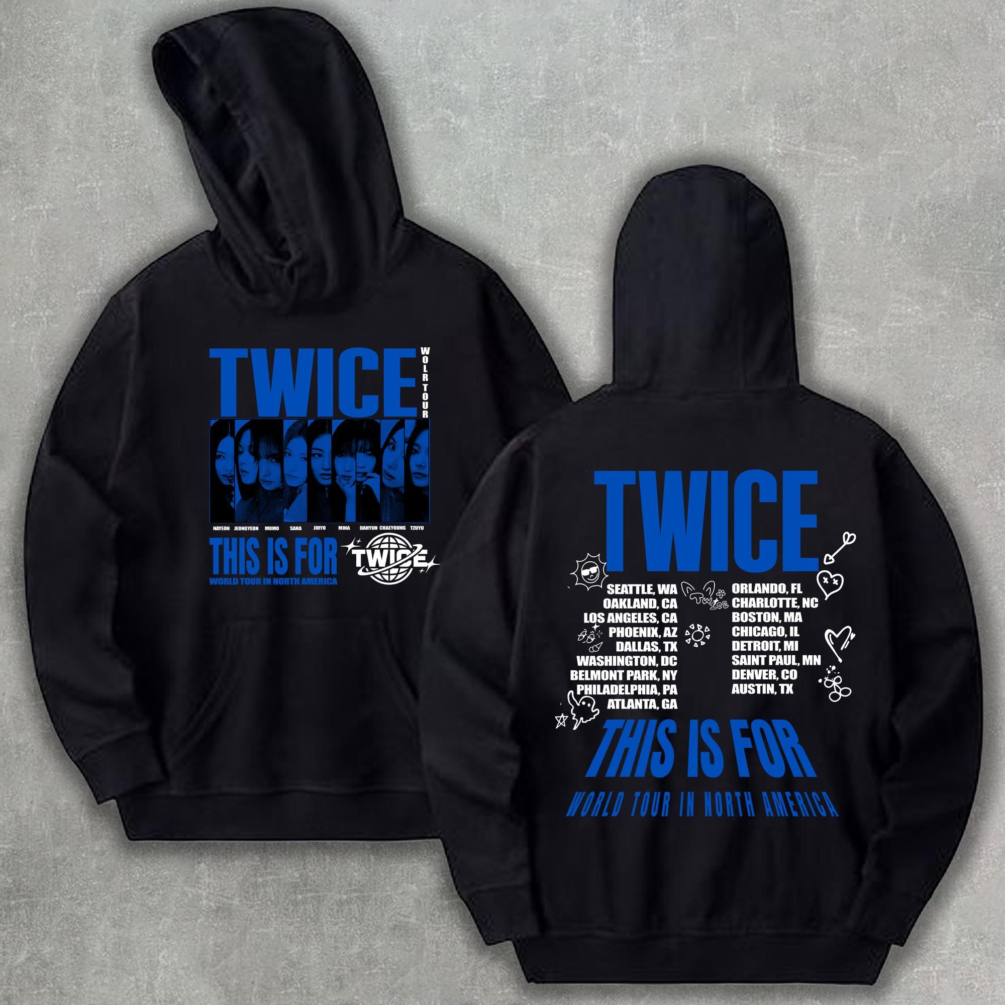 Twice This is for World Tour Part 2 T-shirt, Four Twice Shirt