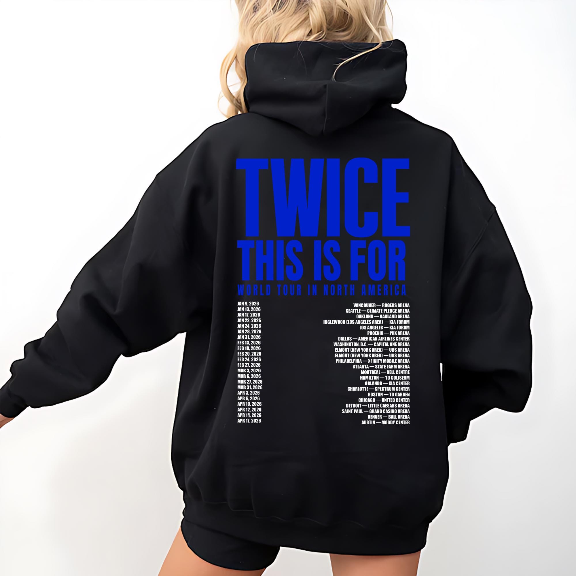Twice This is for World Tour in US 2026 Zip Hoodie, Twice This is