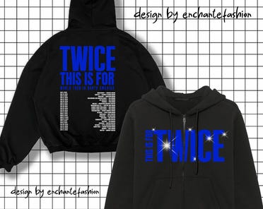 Twice This is for World Tour in US 2026 Zip Hoodie, Twice This is