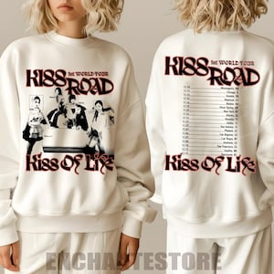 Kiss of Life Kiss Road Tour Shirt, Kiss Road In NA 2024 Hoodie, Kiss of Life Lose Yourself Sweatshirt, KIOF Julie Natty Belle Haneul Shirt