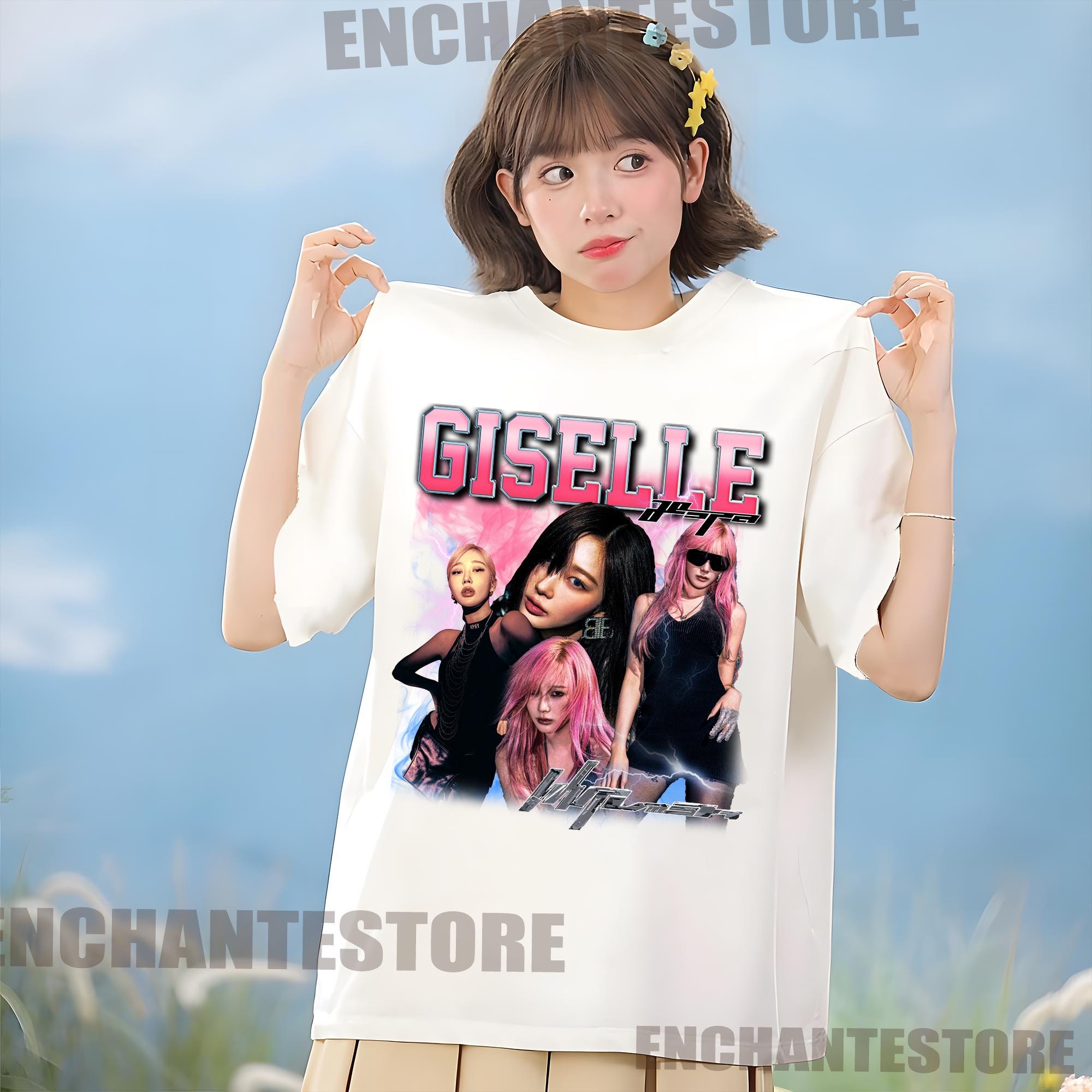 Amazon.co.jp: [XINYIN] 内永枝利 周辺 AESPA グッズ Tシャツ