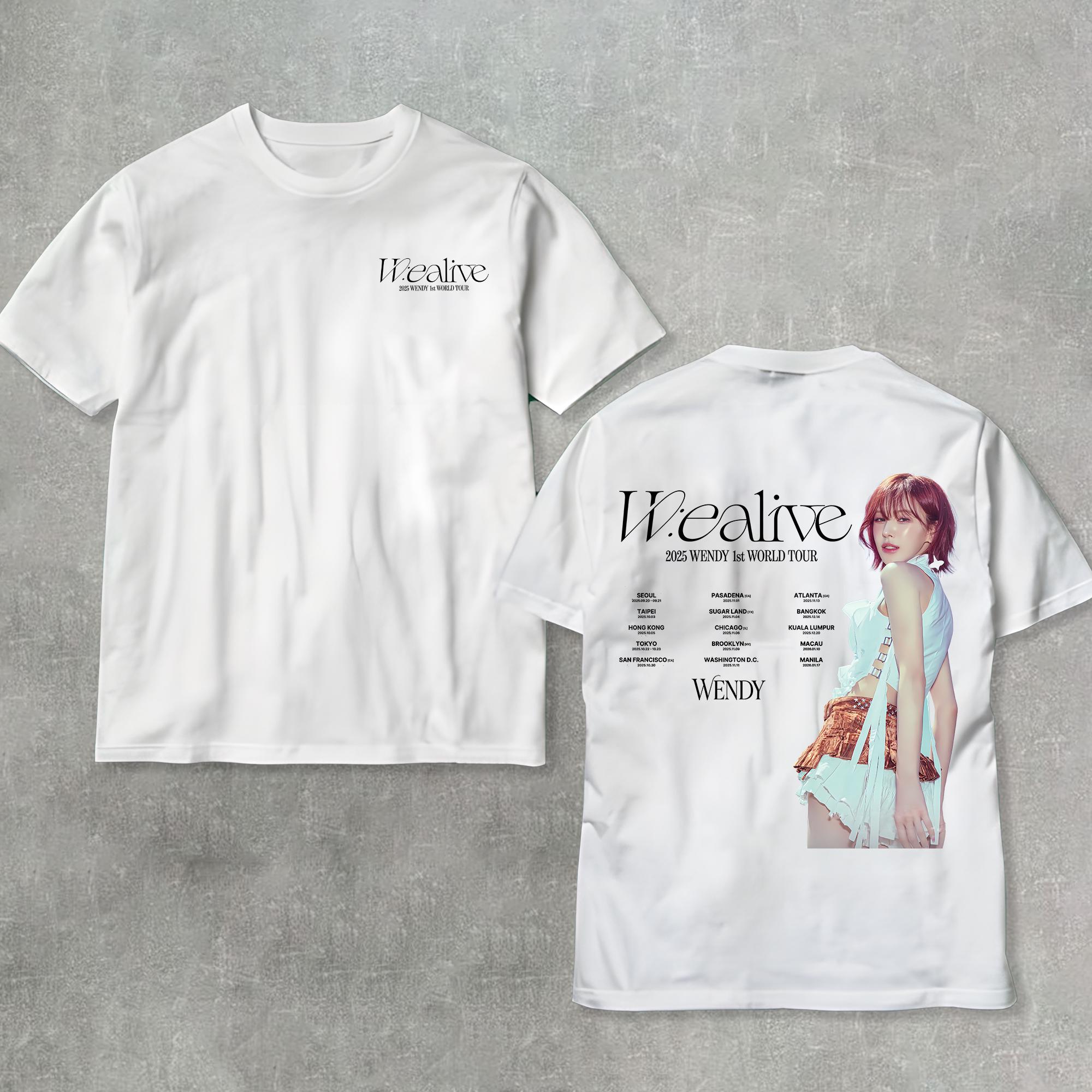 2025 Wendy 1st World Tour W:ealive Shirt, Wendy Wealive World Tour