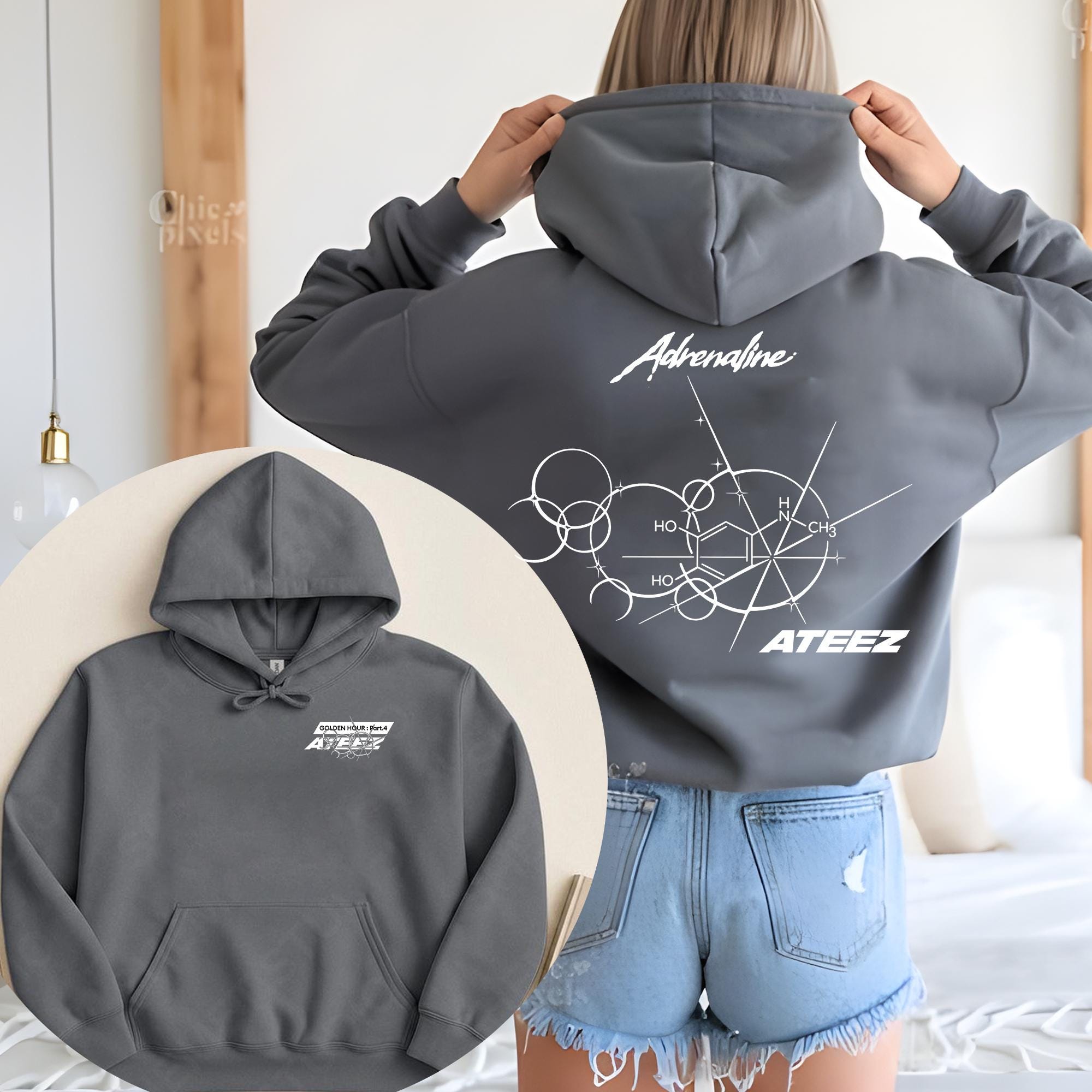 ATEEZ Golden Hour Part 4 Tracklist Hoodie, Ateez Adrenaline Merch