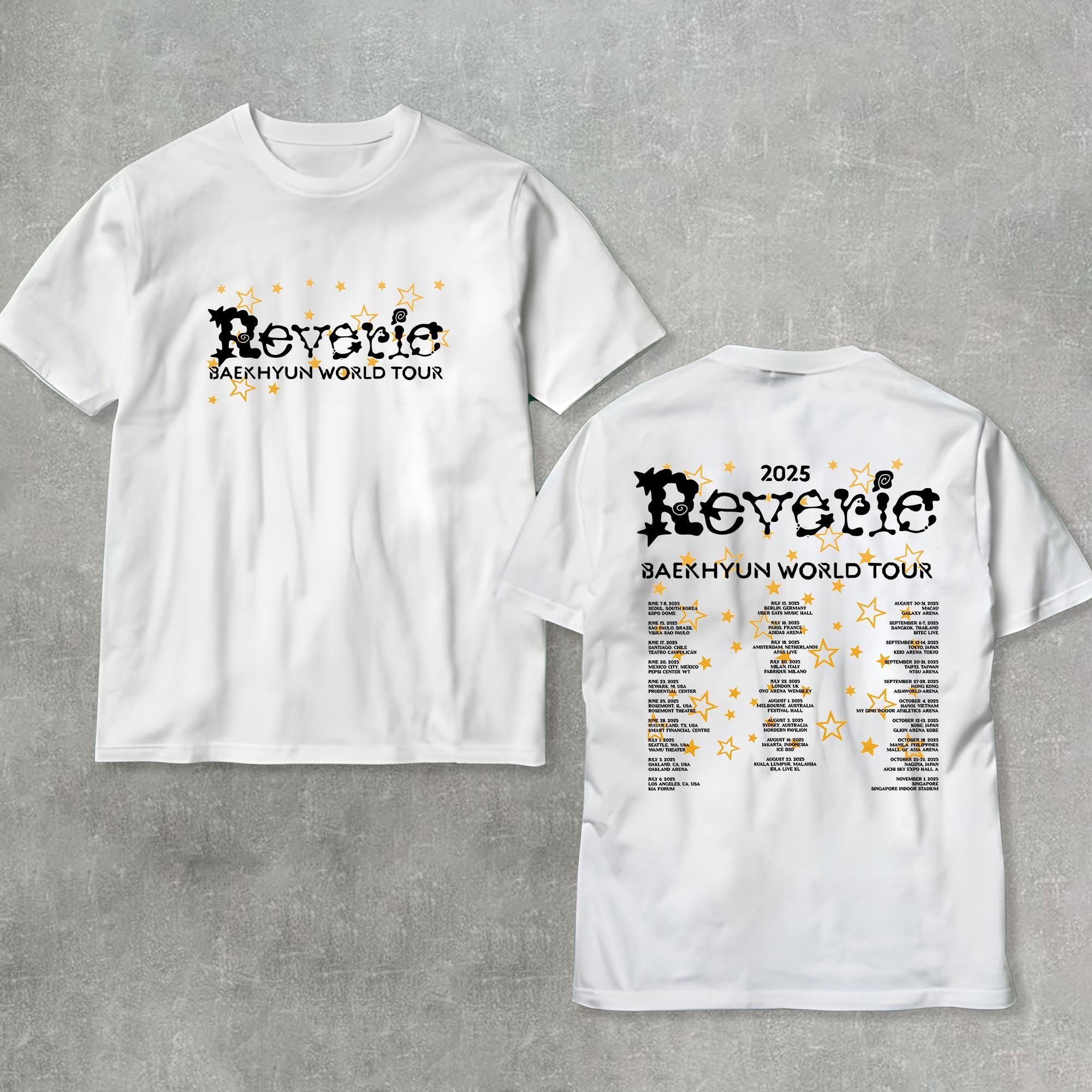 Baekhyun Reverie Tour 2025 Shirt, 2025 BAEKHYUN World Tour
