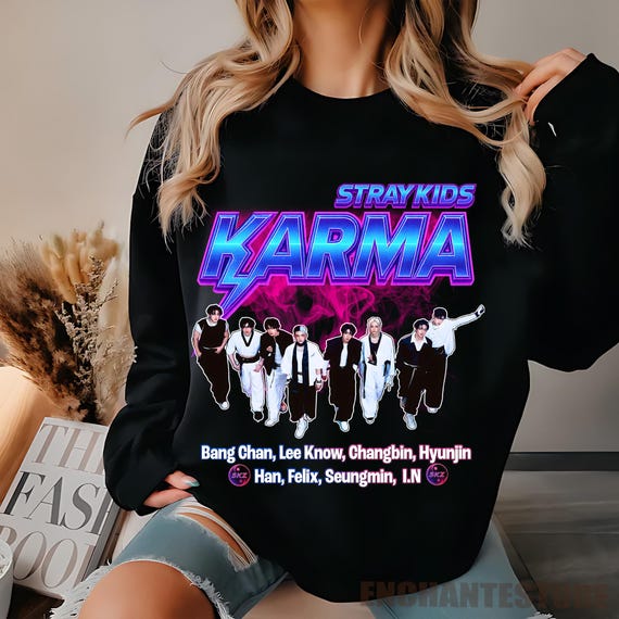 Retro Stray Kids Karma Shirt, SKZ Karma Beep Sweatshirt, Stray