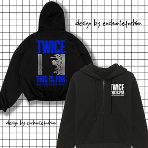 Twice Zip Hoodie - Etsy