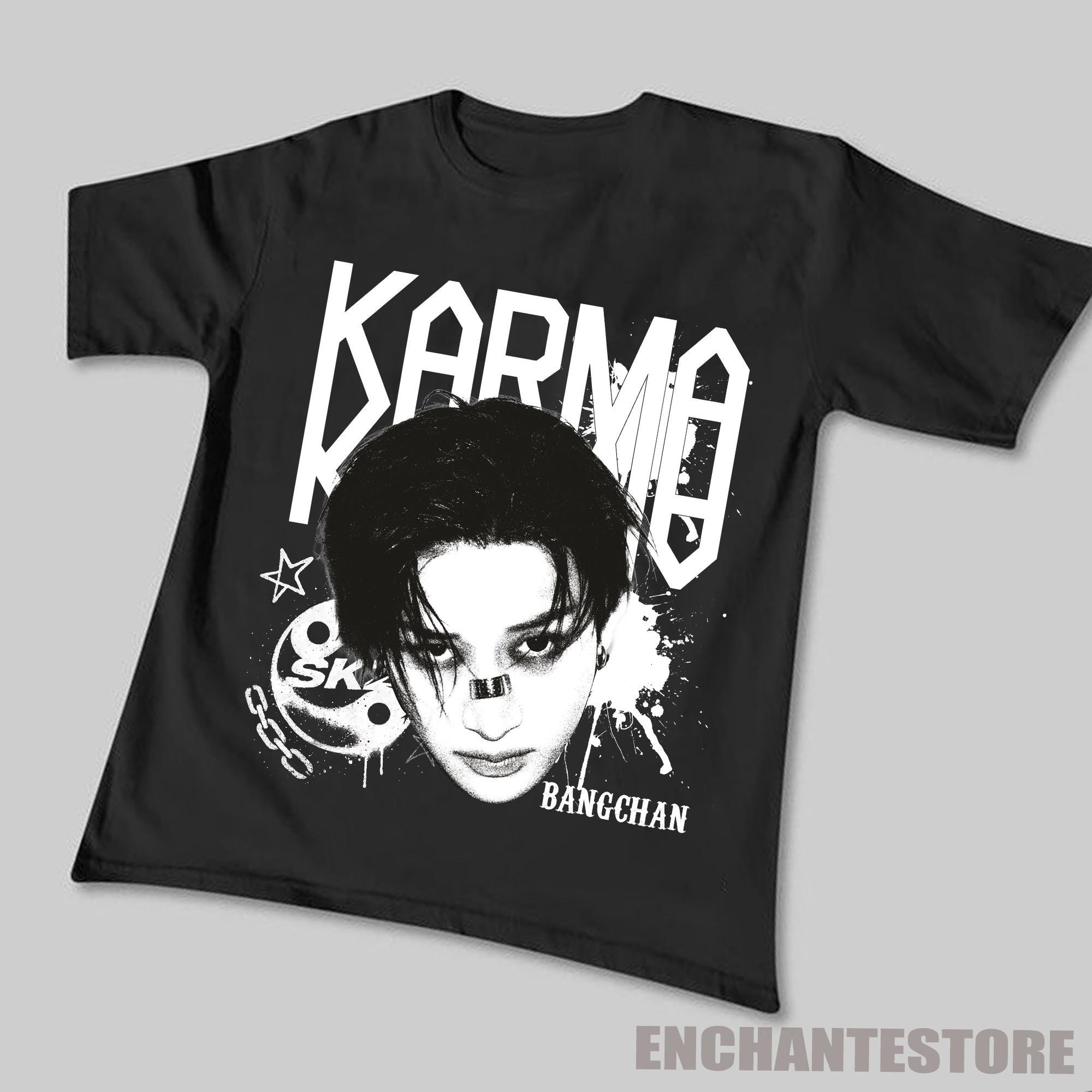 Retro Stray Kids Bangchan Karma Shirt, SKZ Karma Sweatshirt, Stray